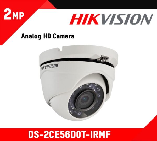 Hikvision  Eco and Entry Level TVI (Analog) Camera (DS-2CE56D0T-IRMF) (2.8mm)