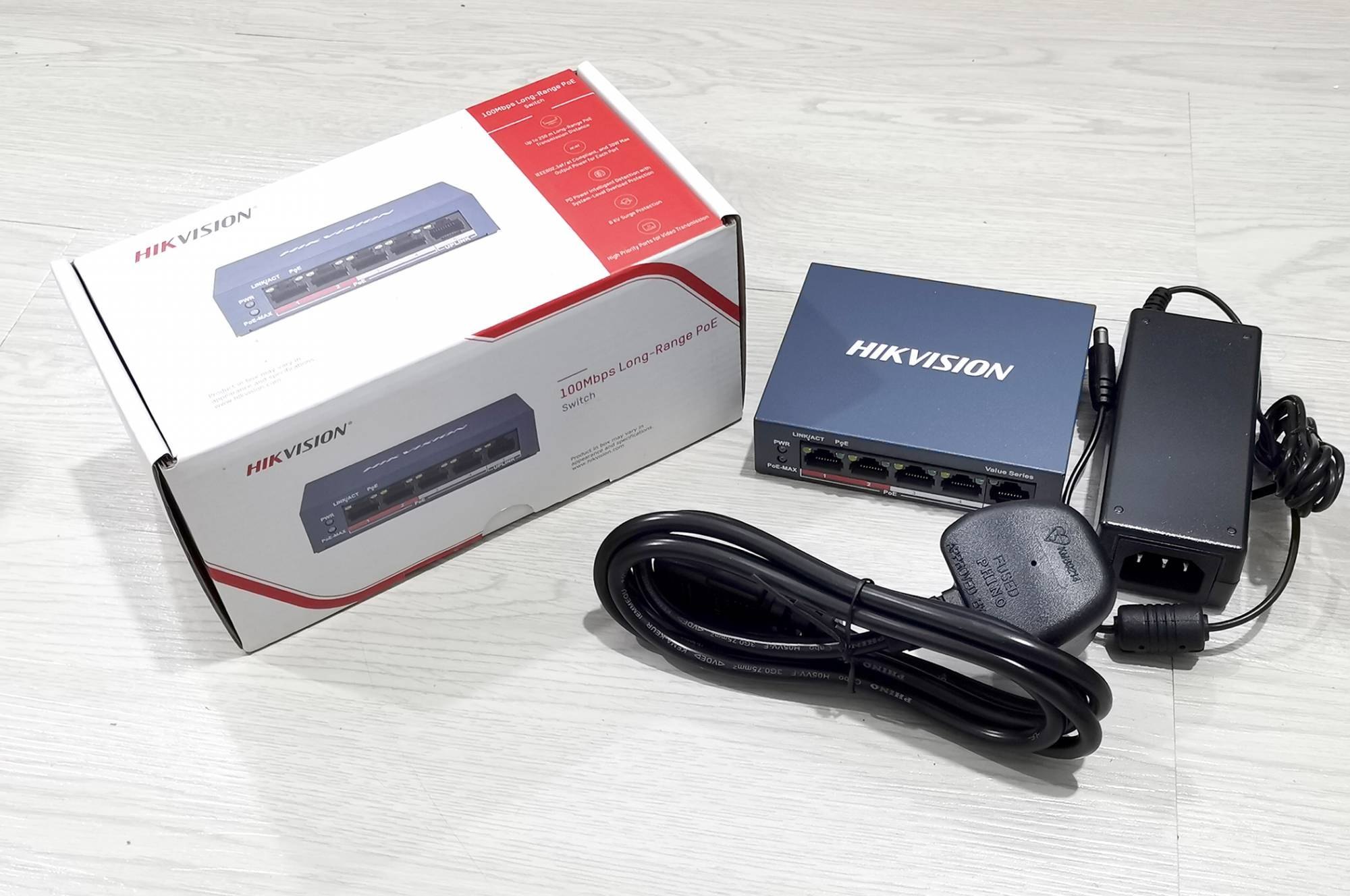 hikvision-4-port-fast-ethernet-unmanaged-poe-switch