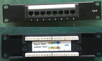 16-PORT CAT6 PATCH PANEL (LOADED)